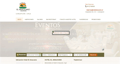Desktop Screenshot of hotelaraucano.cl
